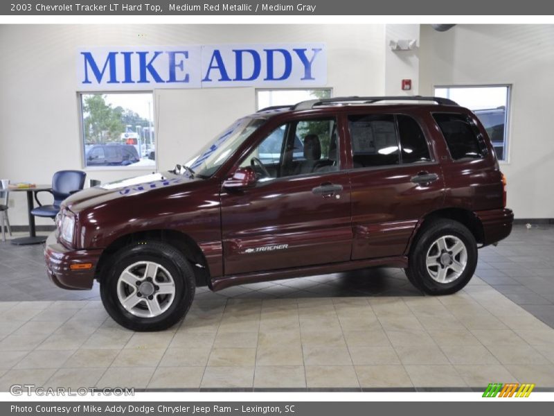 Medium Red Metallic / Medium Gray 2003 Chevrolet Tracker LT Hard Top