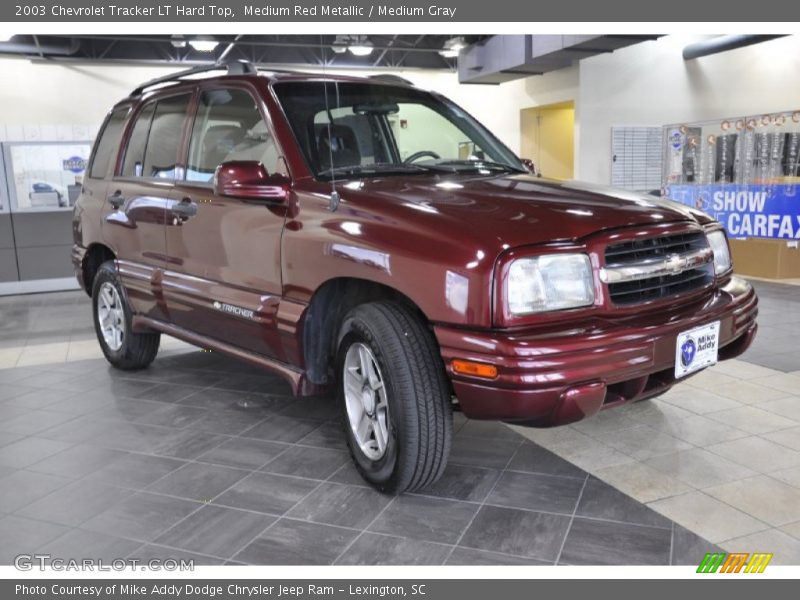 Medium Red Metallic / Medium Gray 2003 Chevrolet Tracker LT Hard Top