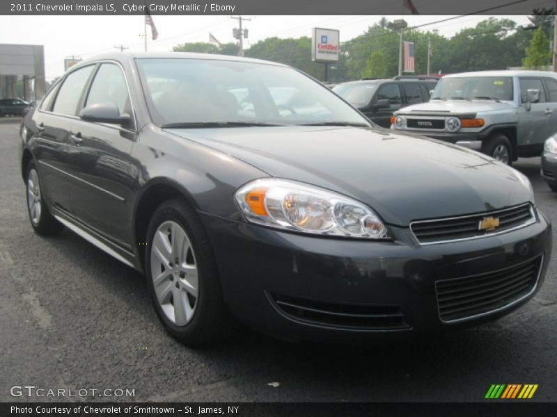 Cyber Gray Metallic / Ebony 2011 Chevrolet Impala LS