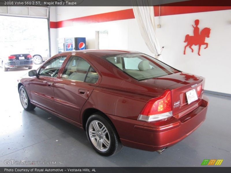 Maple Red / Taupe 2008 Volvo S60 2.5T