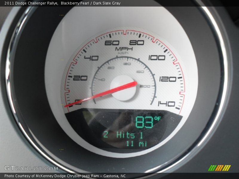 Blackberry Pearl / Dark Slate Gray 2011 Dodge Challenger Rallye