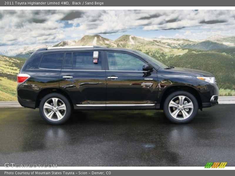 Black / Sand Beige 2011 Toyota Highlander Limited 4WD