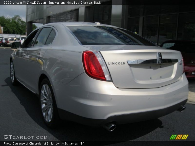 Smokestone Metallic / Charcoal Black 2009 Lincoln MKS AWD Sedan