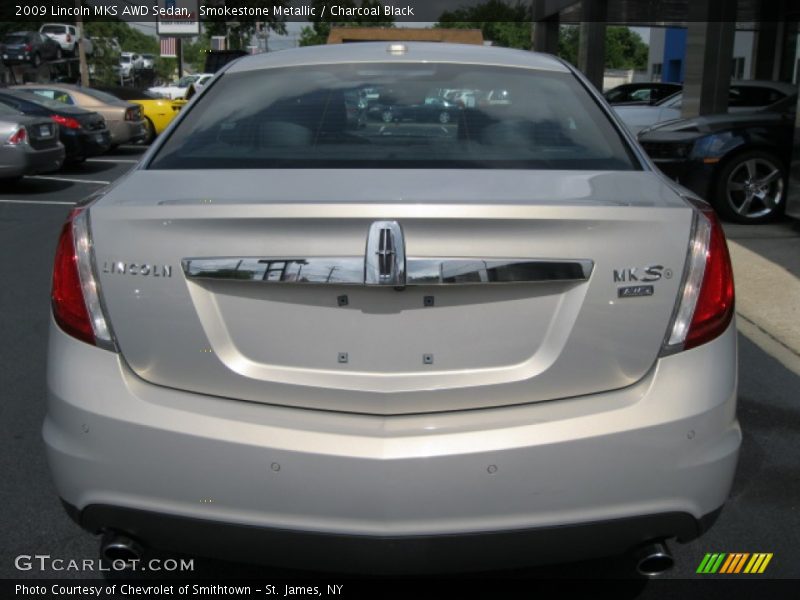 Smokestone Metallic / Charcoal Black 2009 Lincoln MKS AWD Sedan