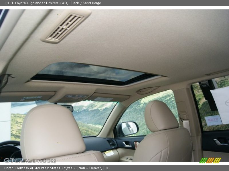 Black / Sand Beige 2011 Toyota Highlander Limited 4WD