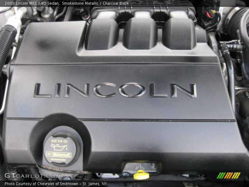 Smokestone Metallic / Charcoal Black 2009 Lincoln MKS AWD Sedan