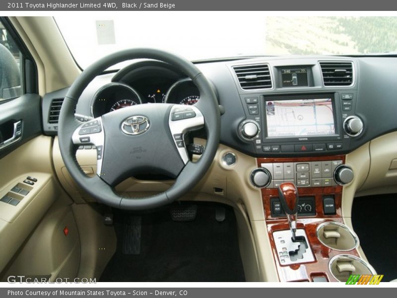 Black / Sand Beige 2011 Toyota Highlander Limited 4WD