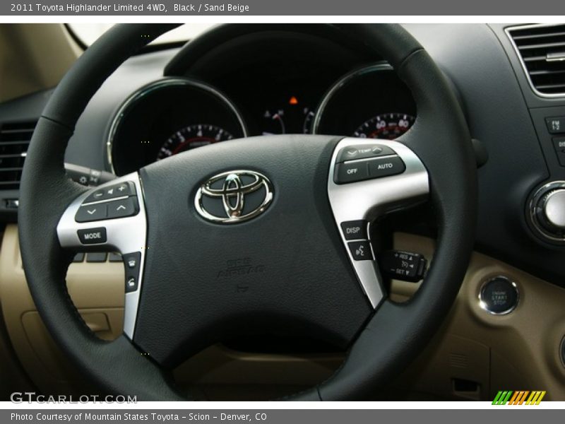 Black / Sand Beige 2011 Toyota Highlander Limited 4WD