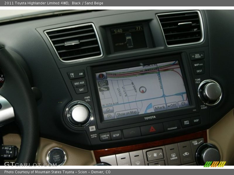 Black / Sand Beige 2011 Toyota Highlander Limited 4WD