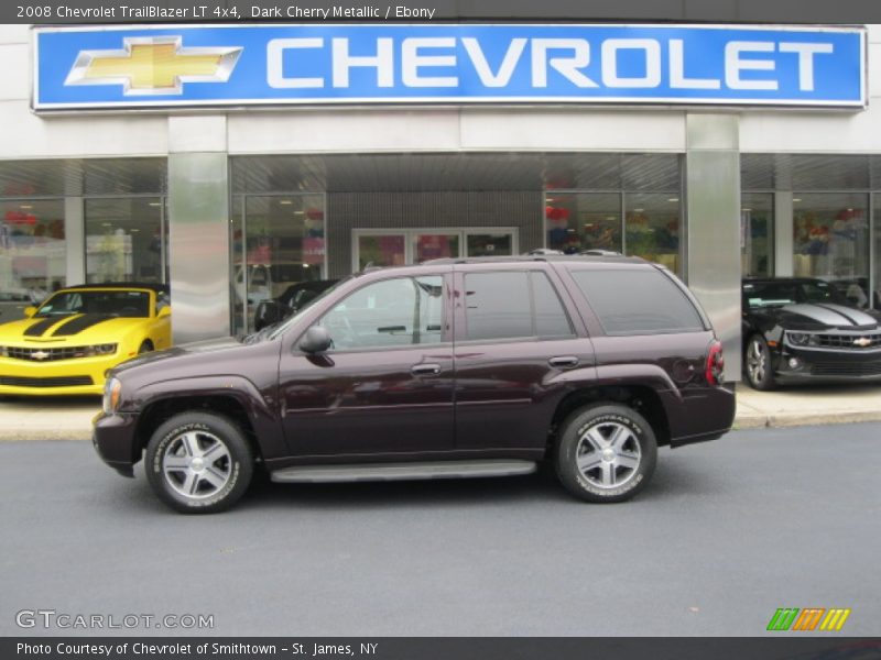 Dark Cherry Metallic / Ebony 2008 Chevrolet TrailBlazer LT 4x4