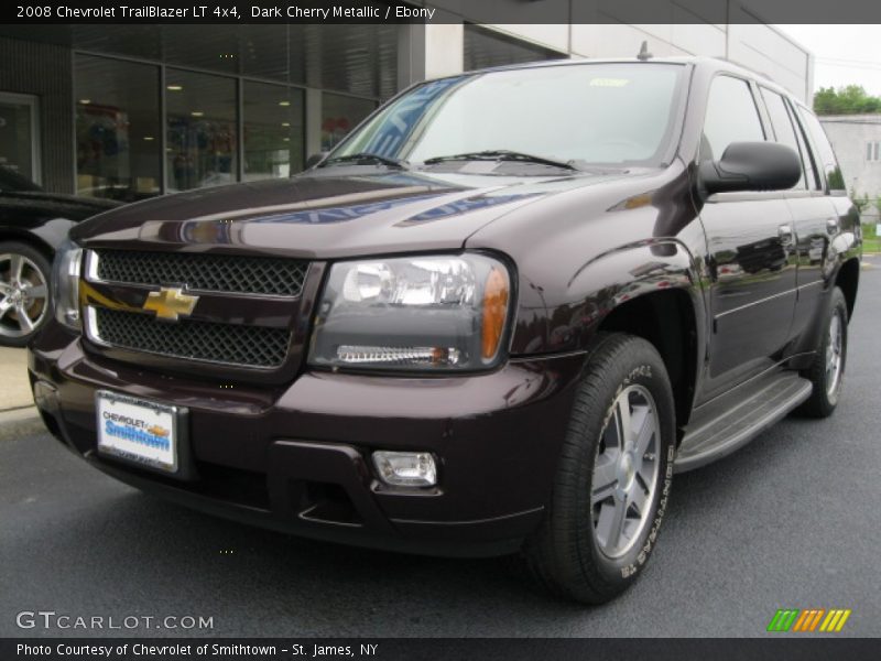 Dark Cherry Metallic / Ebony 2008 Chevrolet TrailBlazer LT 4x4