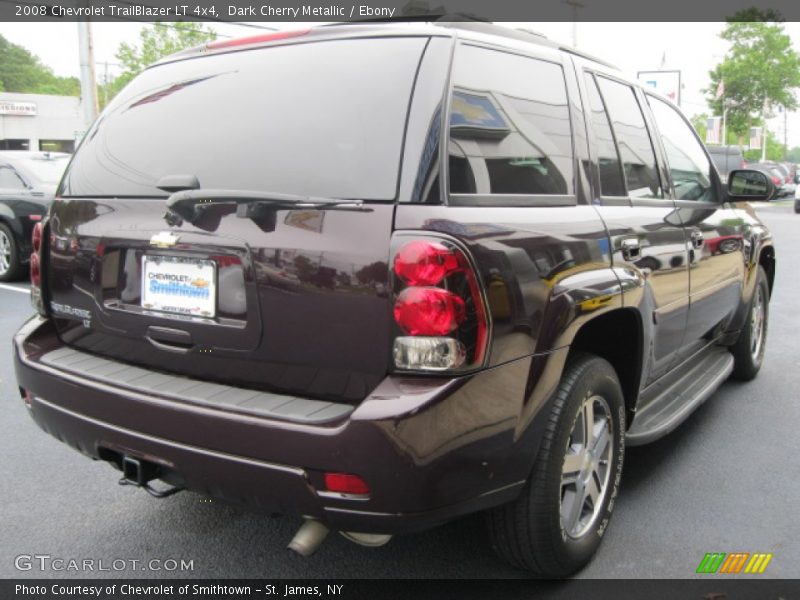 Dark Cherry Metallic / Ebony 2008 Chevrolet TrailBlazer LT 4x4