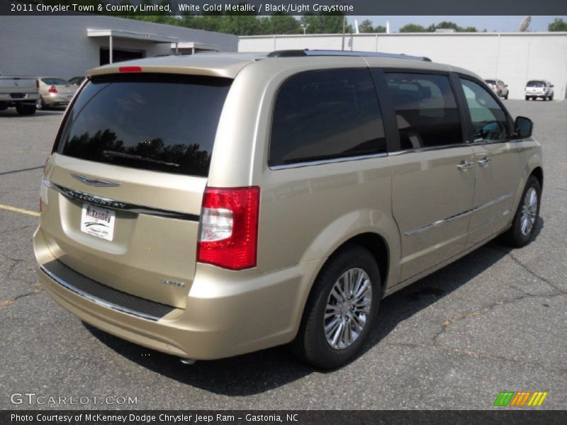 White Gold Metallic / Black/Light Graystone 2011 Chrysler Town & Country Limited