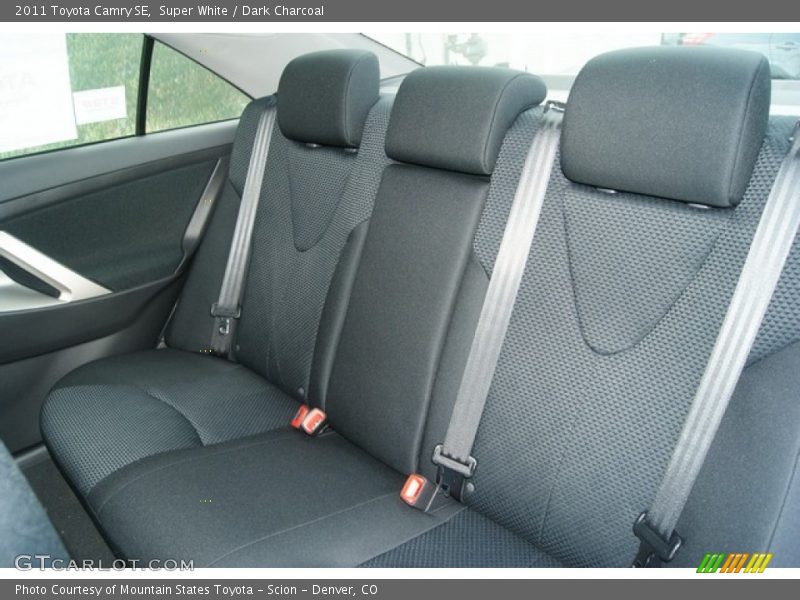 Super White / Dark Charcoal 2011 Toyota Camry SE