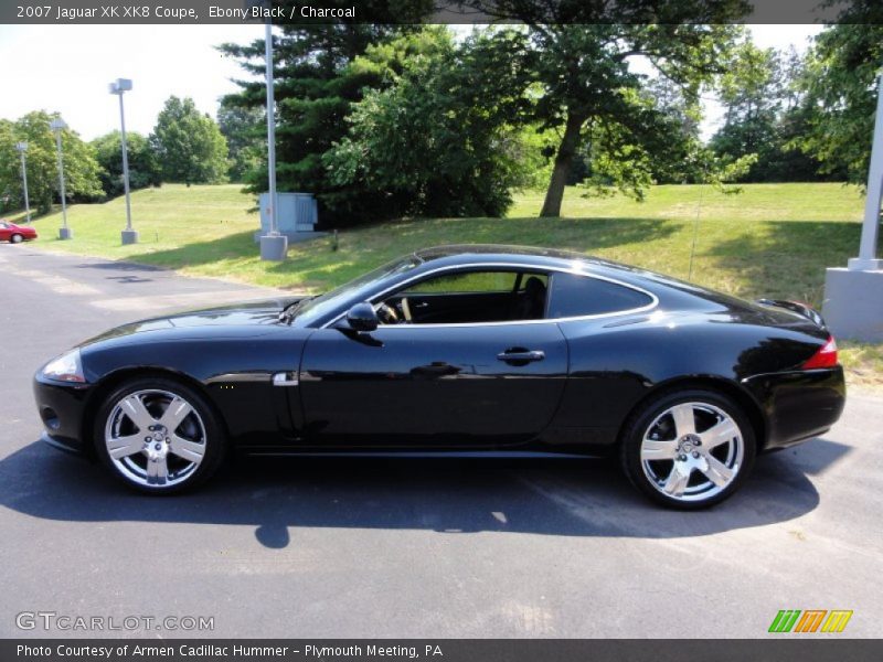 Ebony Black / Charcoal 2007 Jaguar XK XK8 Coupe