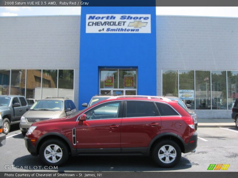 Ruby Red / Gray 2008 Saturn VUE XE 3.5 AWD