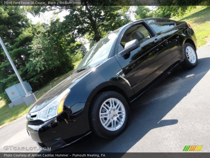 Black / Medium Stone 2008 Ford Focus SE Coupe