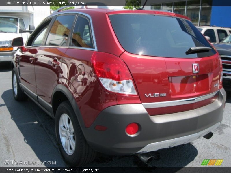 Ruby Red / Gray 2008 Saturn VUE XE 3.5 AWD