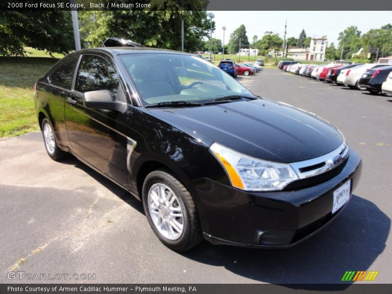 Black / Medium Stone 2008 Ford Focus SE Coupe