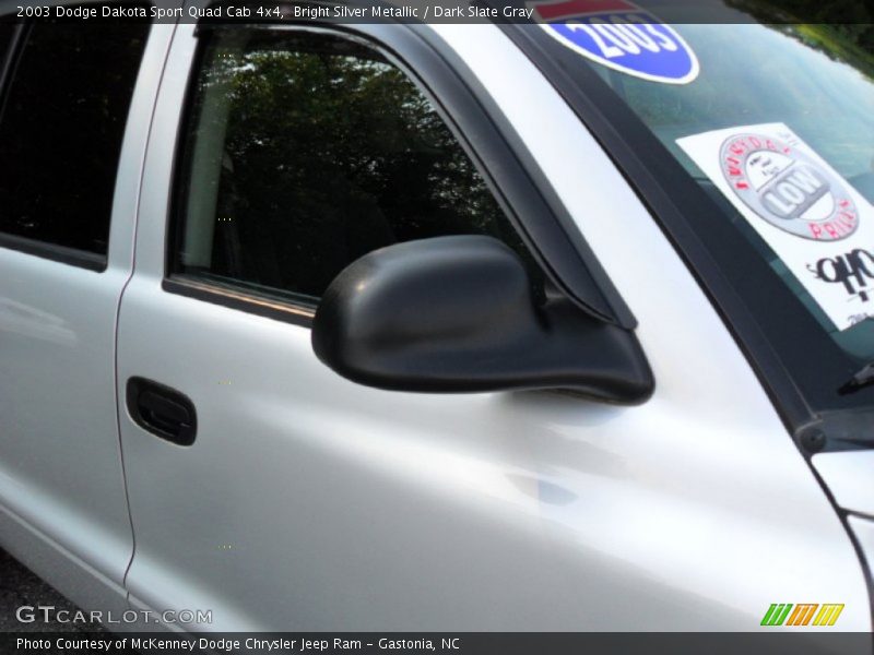 Bright Silver Metallic / Dark Slate Gray 2003 Dodge Dakota Sport Quad Cab 4x4