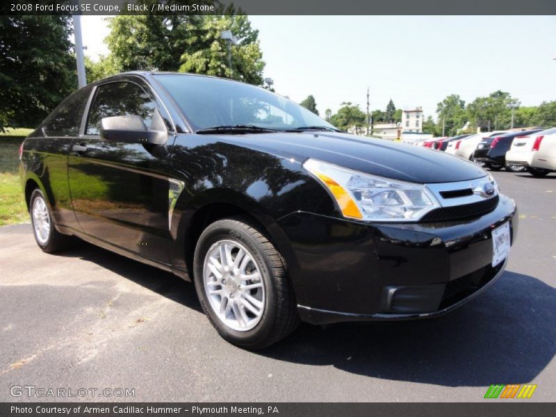 Black / Medium Stone 2008 Ford Focus SE Coupe