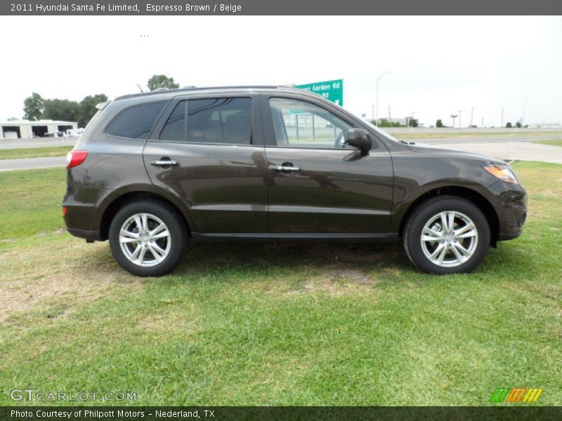 Espresso Brown / Beige 2011 Hyundai Santa Fe Limited
