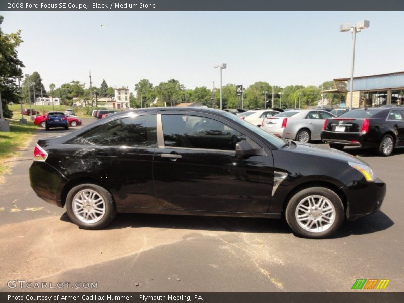 Black / Medium Stone 2008 Ford Focus SE Coupe