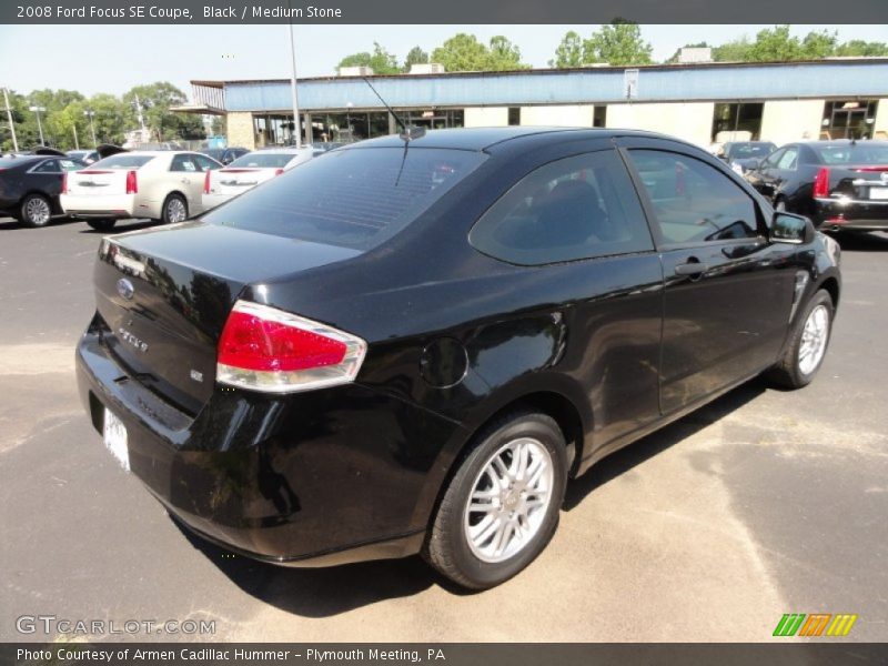 Black / Medium Stone 2008 Ford Focus SE Coupe