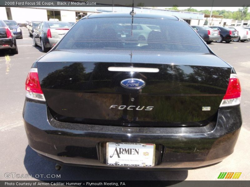 Black / Medium Stone 2008 Ford Focus SE Coupe