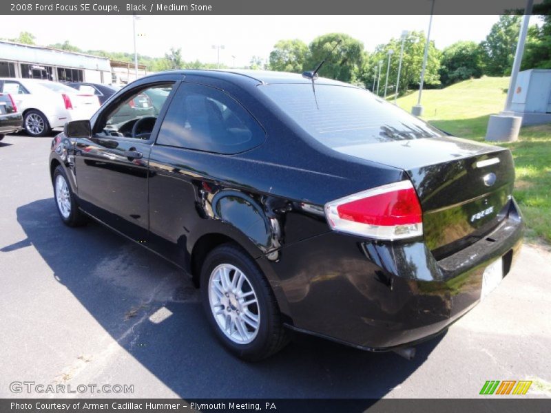 Black / Medium Stone 2008 Ford Focus SE Coupe