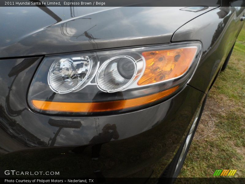 Espresso Brown / Beige 2011 Hyundai Santa Fe Limited