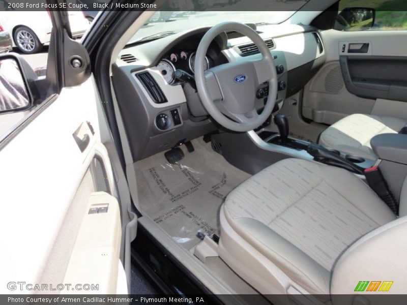 Black / Medium Stone 2008 Ford Focus SE Coupe