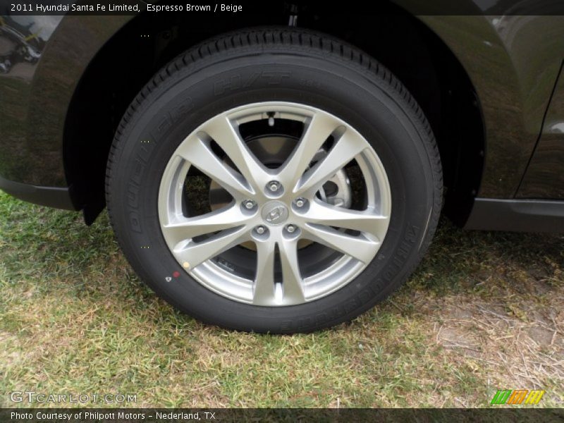 Espresso Brown / Beige 2011 Hyundai Santa Fe Limited