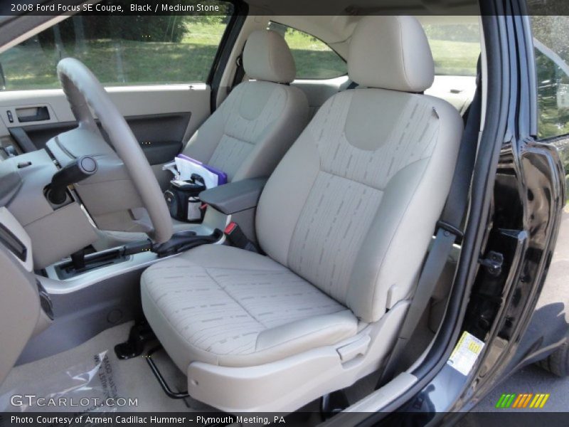 Black / Medium Stone 2008 Ford Focus SE Coupe