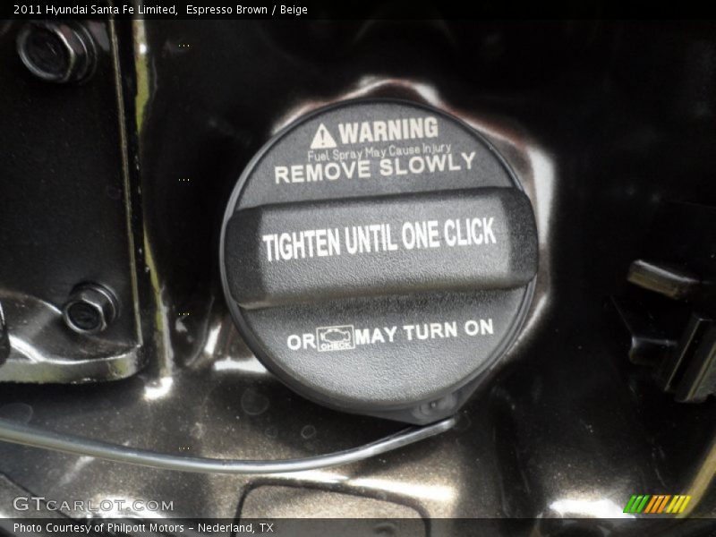 Espresso Brown / Beige 2011 Hyundai Santa Fe Limited