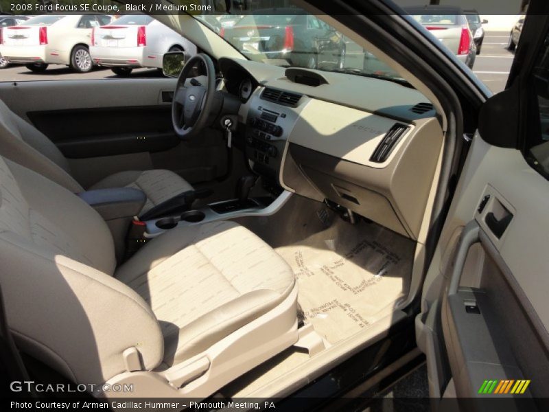 Black / Medium Stone 2008 Ford Focus SE Coupe