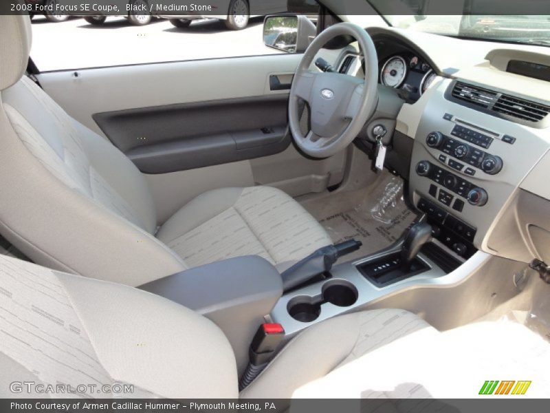 Black / Medium Stone 2008 Ford Focus SE Coupe