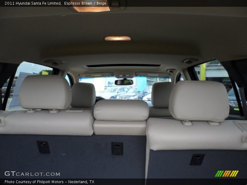 Espresso Brown / Beige 2011 Hyundai Santa Fe Limited