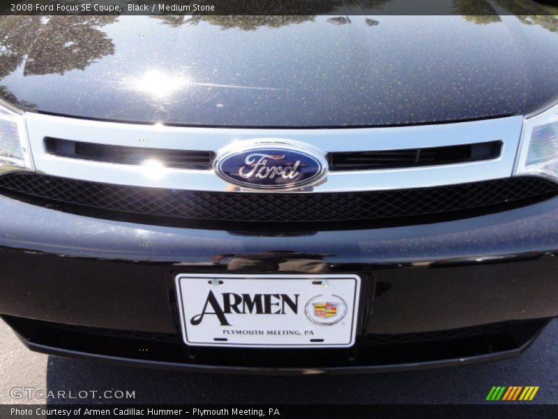 Black / Medium Stone 2008 Ford Focus SE Coupe