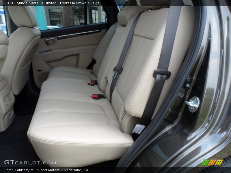 Espresso Brown / Beige 2011 Hyundai Santa Fe Limited