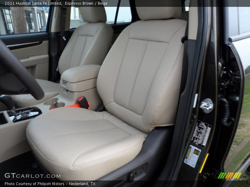 Espresso Brown / Beige 2011 Hyundai Santa Fe Limited