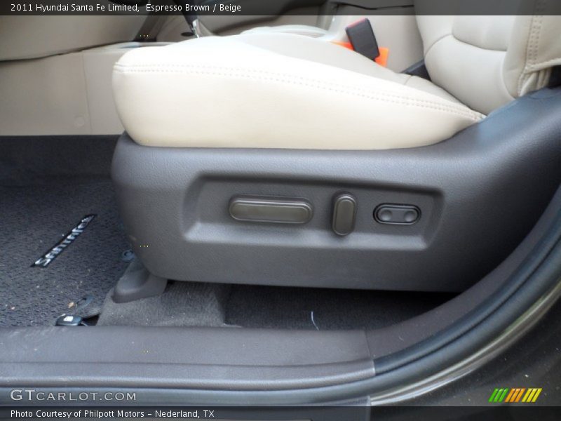 Espresso Brown / Beige 2011 Hyundai Santa Fe Limited