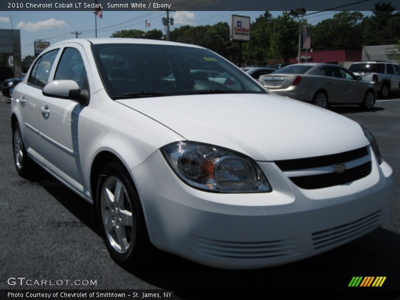 Summit White / Ebony 2010 Chevrolet Cobalt LT Sedan