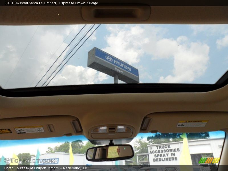 Espresso Brown / Beige 2011 Hyundai Santa Fe Limited