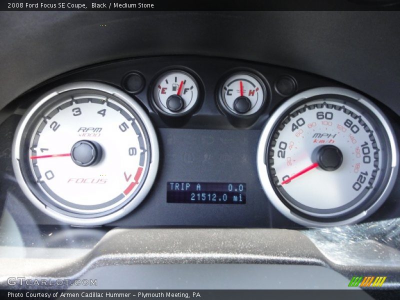Black / Medium Stone 2008 Ford Focus SE Coupe