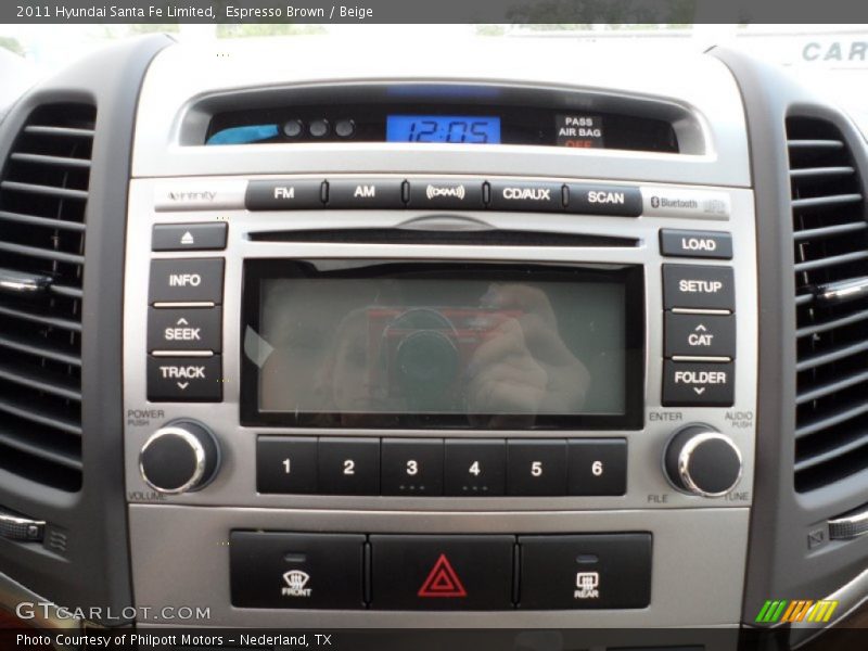 Espresso Brown / Beige 2011 Hyundai Santa Fe Limited