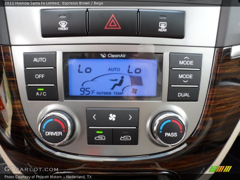 Espresso Brown / Beige 2011 Hyundai Santa Fe Limited