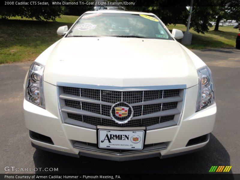 White Diamond Tri-Coat / Light Titanium/Ebony 2008 Cadillac CTS Sedan