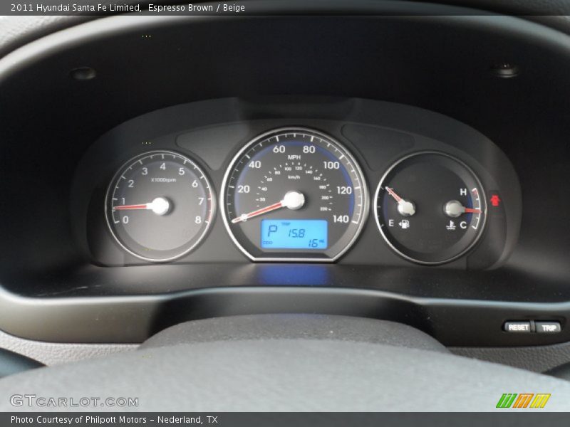 Espresso Brown / Beige 2011 Hyundai Santa Fe Limited