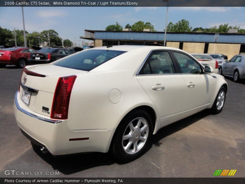 White Diamond Tri-Coat / Light Titanium/Ebony 2008 Cadillac CTS Sedan